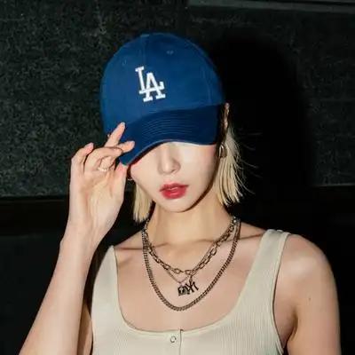 mlb张艺兴同款帽子男女同款棒球帽ny鸭舌帽官方官网正品