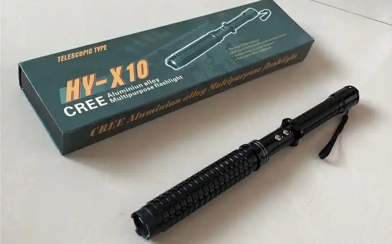 黑鹰x10伸缩款电棍 防身手电 精装版a级品150