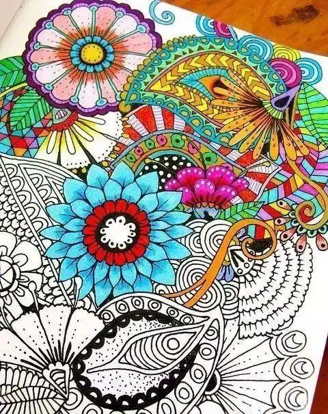 彩色线描画(彩色线描画图片大全有创意)_竞价网