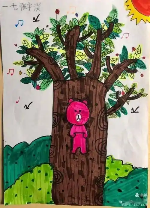 讲好防疫故事一年级画中画作品展