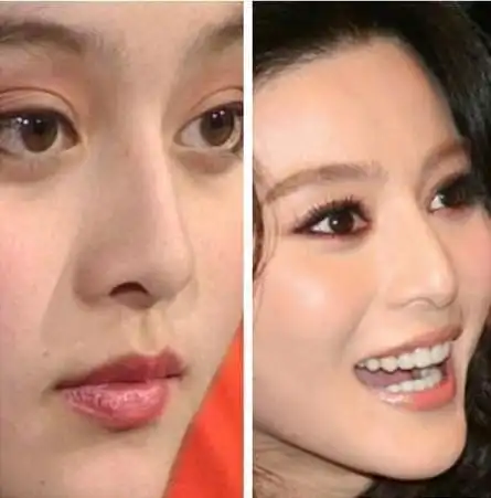 范冰冰完美无懈可击但鼻子歪成这样是怎么回事