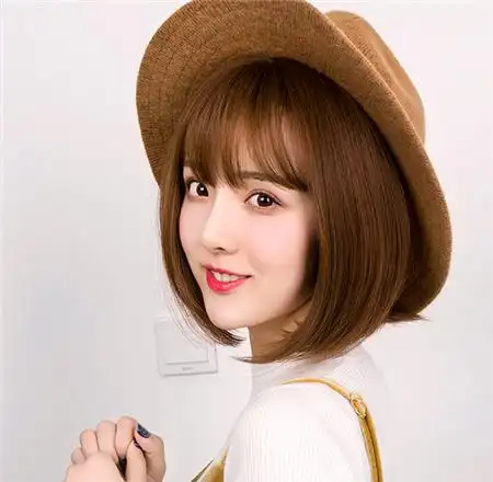 韩版内扣波波头 女生开挂瘦脸时刻-- 发型大全