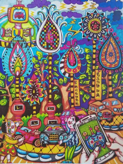 一起去科幻画走廊参观一下吧,看看我们都可以画哪些种类的科幻画