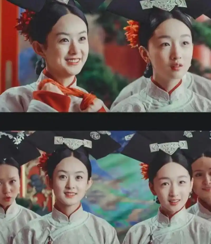 陈晓说分不清这两双眼睛是认真的嘛,周冬雨内双肿眼泡,赵丽颖开扇双