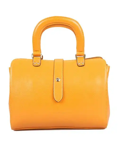 保罗威特polo villae箱包专场-简约时尚手拎黄色女包