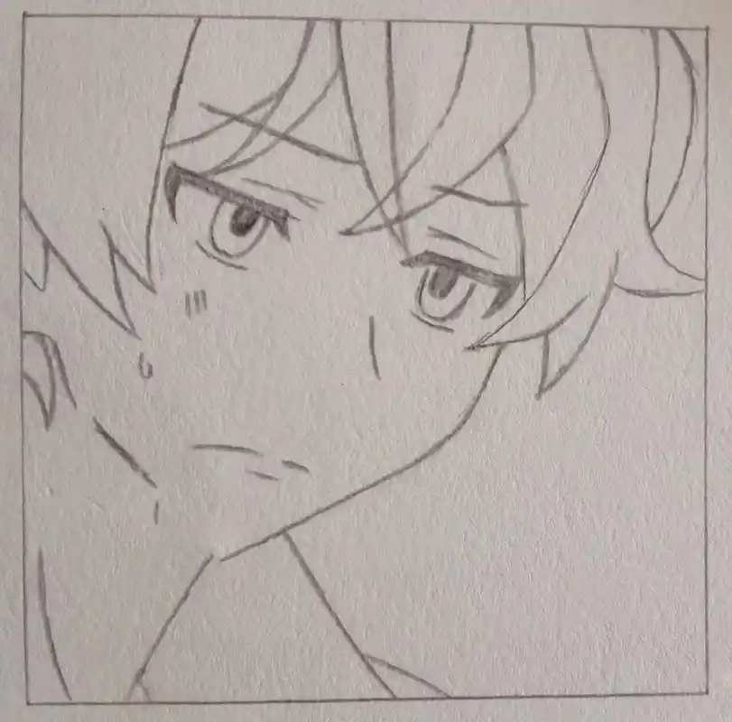 动漫人物简笔画教程 临摹 ,不知道为什么一看就会,一画就废