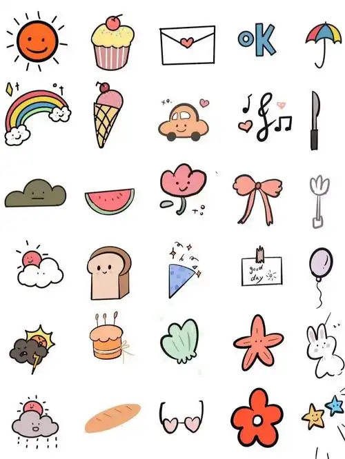 简笔画练习物件