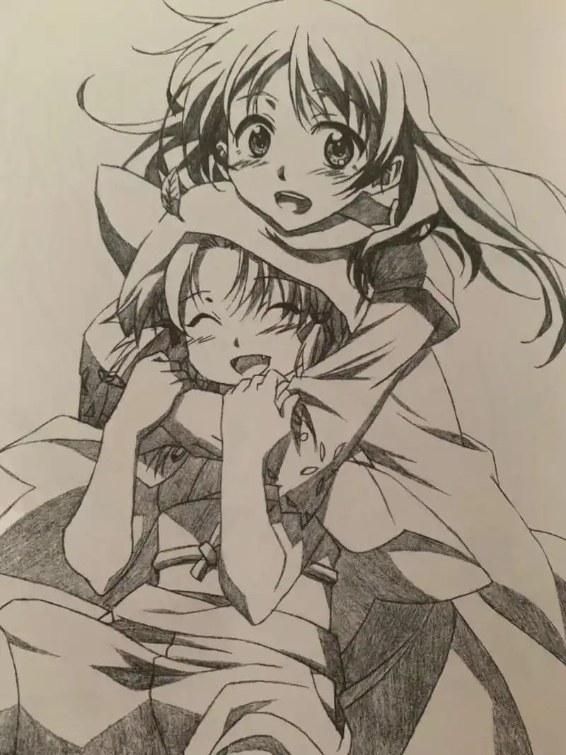 动漫人物绘画 再次 请大神指点 #铅笔稿 #漫画女孩 #手 - 抖音