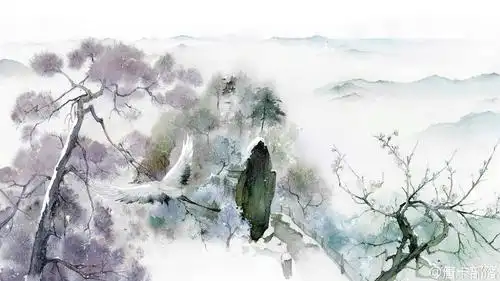 古风 古韵 中国风 手帐素材 插画 手绘 彩绘 头像 壁纸