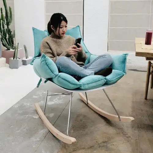 摇摇椅家用成人摇椅北欧风摇摇椅不倒翁摇椅单人懒人逍遥阳台休闲