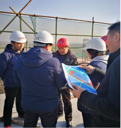 集团党委书记,董事长闫红民同志查看综保区建设情况