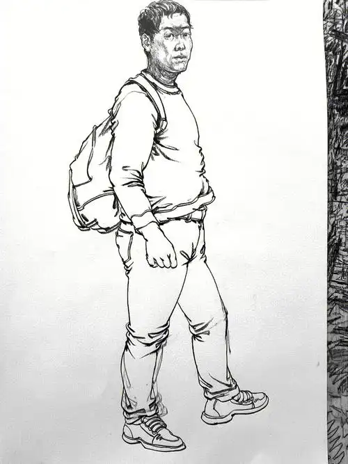 速写站姿步骤分享