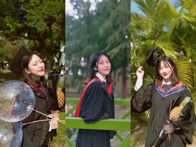 毕业照穿搭pose是肥妹也是甜妹