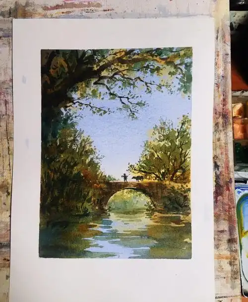 水彩  #水彩画教程  #水彩画  #水彩风景  #风景  #自学水彩  #钟愈