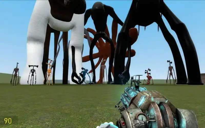 gmod警笛头家族vs泰坦巨兽全员出动的警笛头能胜泰坦吗