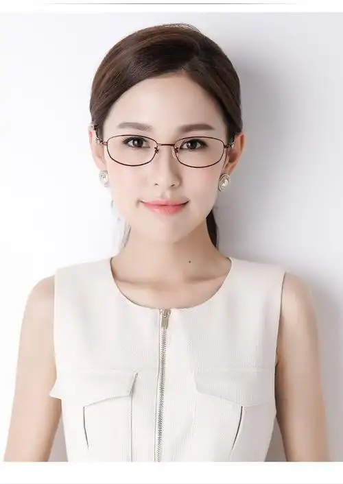 seiko精工钛材眼镜架职业眼镜框近视女士眼睛框镜架hc2012金色01配