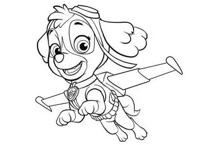 简笔画汪汪队简笔画2022-03-133汪汪队队员——天天动漫人物简笔画