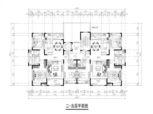 22套多层住宅平层户型设计(cad)