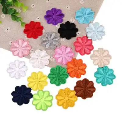 时尚太阳花朵补丁贴布贴熨烫衣服装饰修补洞酒店桌布补烟洞贴补丁