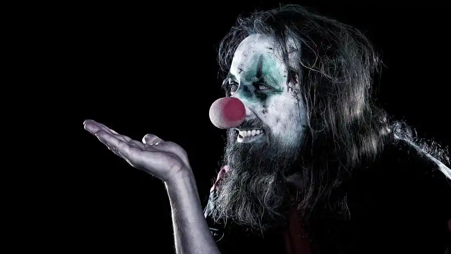 壁纸 小丑,黑背景 3840x2160 uhd 4k 高清壁纸, 图片, 照片