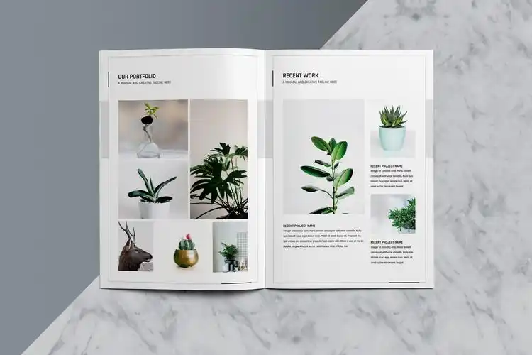 简约现代的企业提案/作品集杂志画册设计
