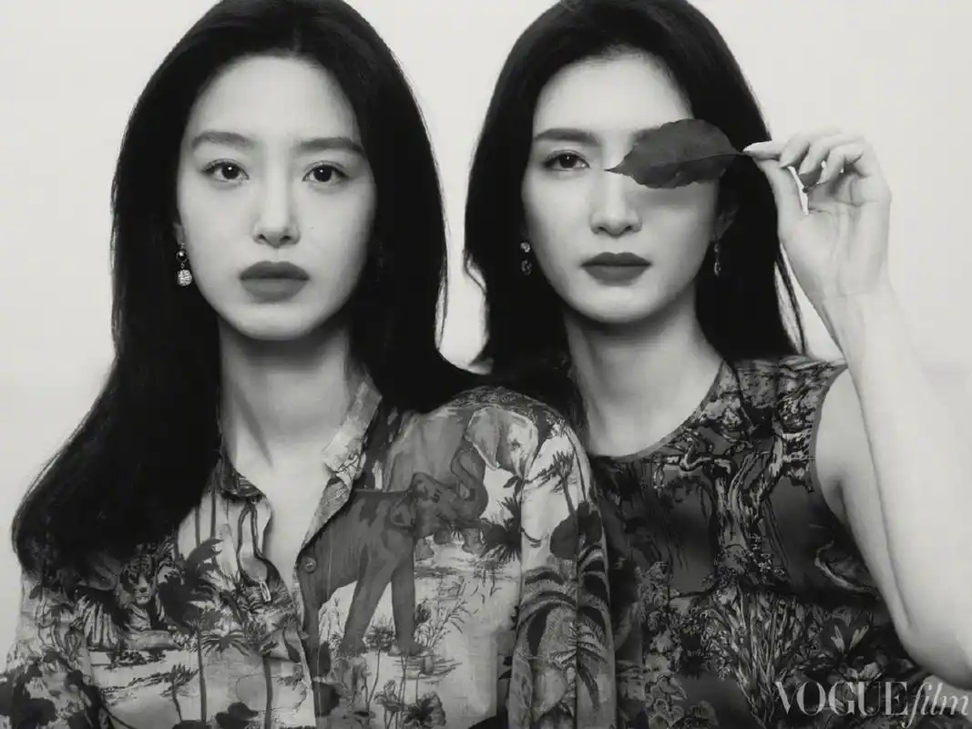 星闻#  江疏影与杨采钰 x voguefilm 7月刊封面大片,dior女郎,生动亦