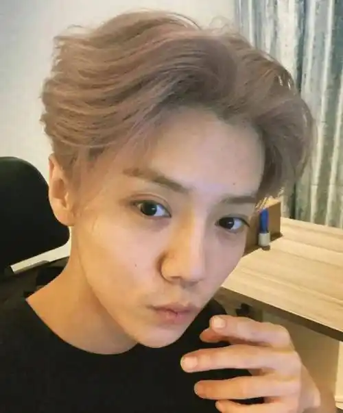 有男性的成熟感了,但是鹿晗的状态太却依旧像是少年一般,即使是素颜照