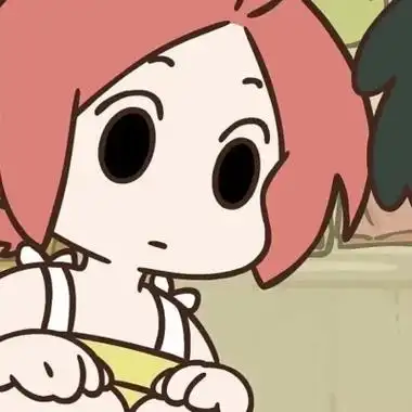 大眼瞪小眼卡通情侣头像图片