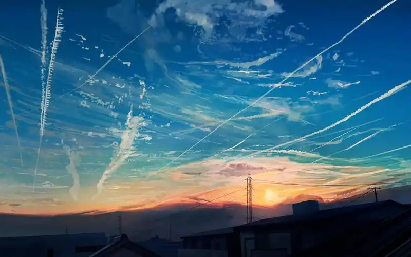 日系绝美意境动漫风景手绘插画壁纸图片-壁纸图片大全