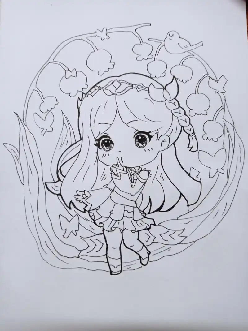 q版的宁荣荣来了(点个赞可照画)