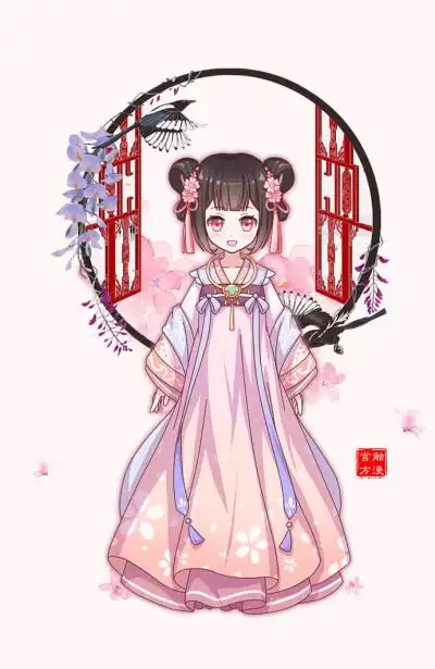 动漫人物图片手机壁纸 古风 萝莉 少女 萌 可爱