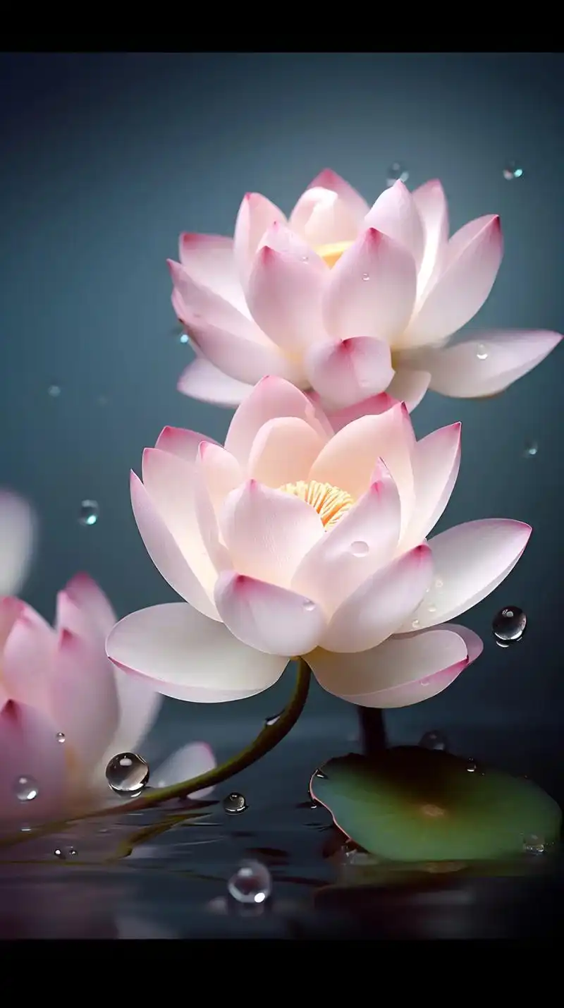 荷之韵.荷花高雅典雅的花姿,洁白无瑕的花瓣,让人感受到一种格 - 抖音