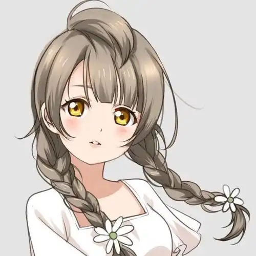 简单清新女孩可爱手绘卡通动漫二次元萌系清新闺蜜小头像786378