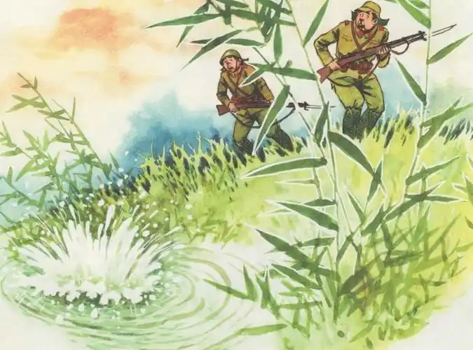 怀旧经典,著名连环画家高宝生的彩色连环画《小英雄雨来》高清版