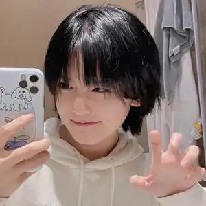 短发假发女圆脸减龄自然全头套式日系中性酷帅气学生波波头假发套