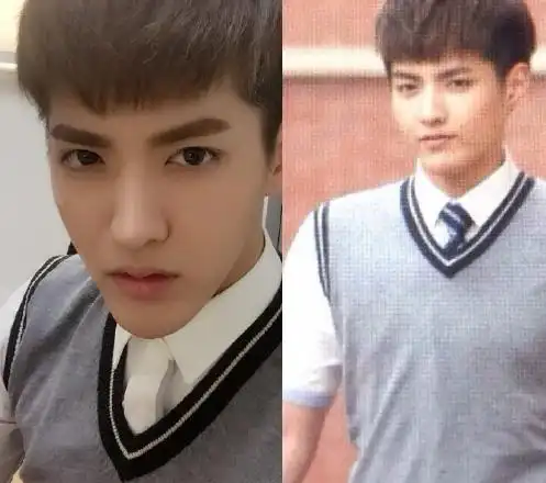 参选男星3号:吴亦凡在《那些年我们一起追过的女孩》当中,柯震东把