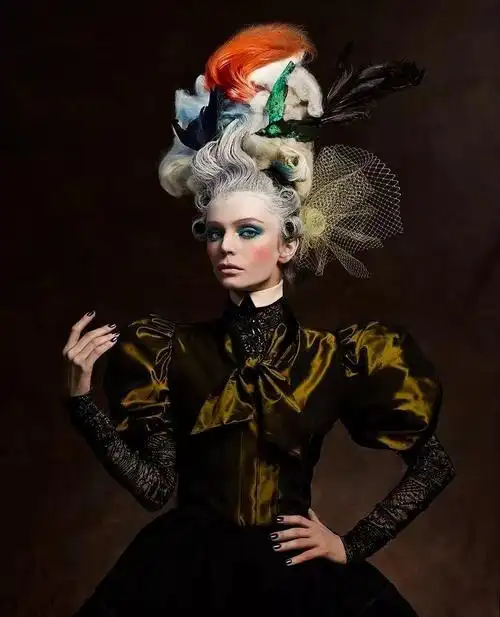 复古宫廷风盘发