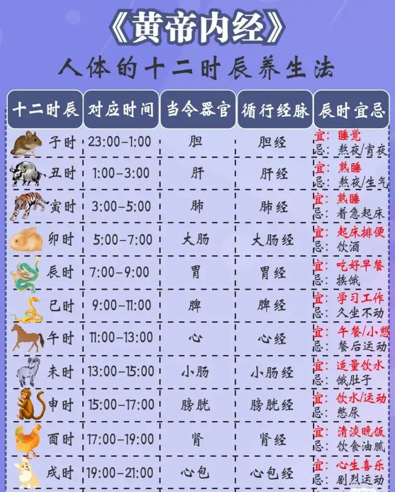《黄帝内经》12时辰养生法#中医养生