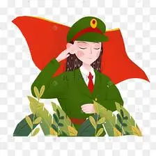 军人敬礼png素材