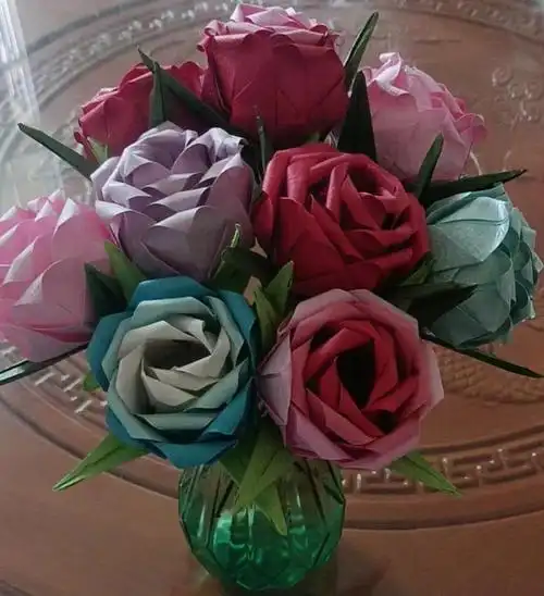 折玫瑰花最简单的折法手工折花最简单的玫瑰花图解