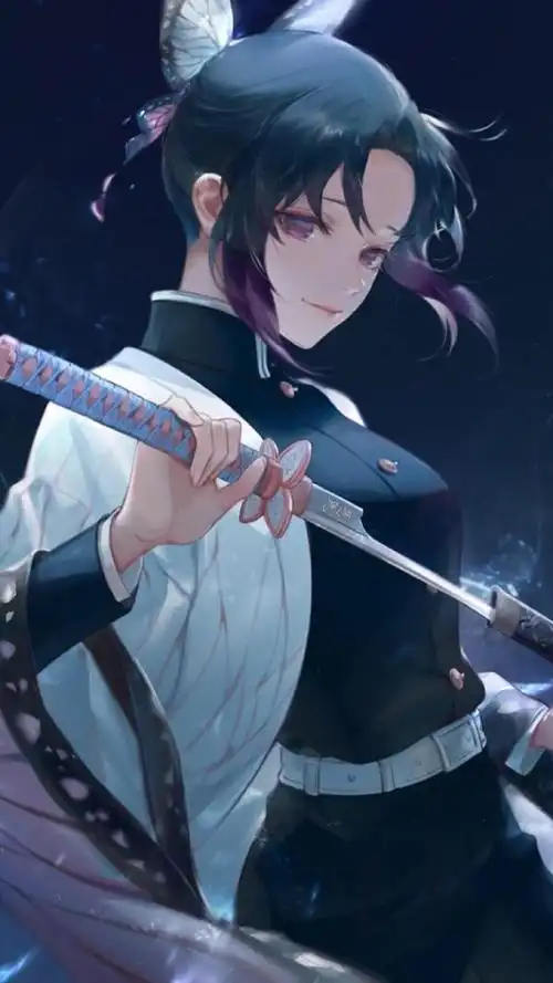 鬼灭之刃超话#鬼灭之刃##蝴蝶忍##动漫壁纸# 蝴蝶忍竖屏壁纸合集 67