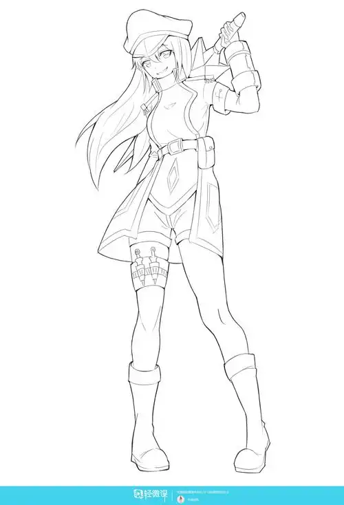 rh-20-106 空城悲歌 构图练习之线稿完成—角色人物插画构图训练