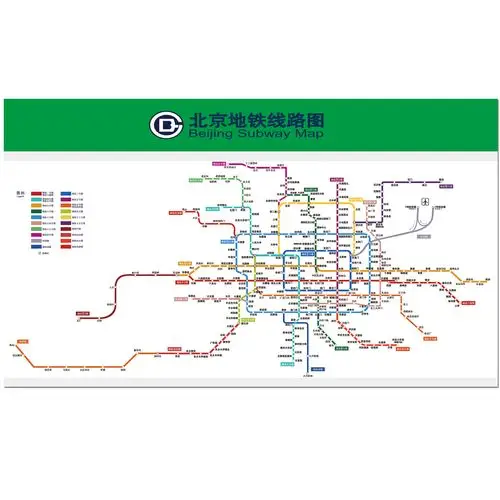 2020新版北京地铁换乘线路示意图北京市写真
