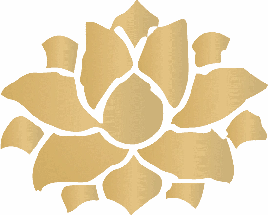 金色花瓣中国风素材