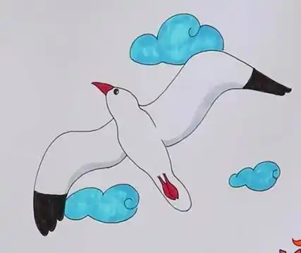 海鸥简笔画图片怎么画海鸥简笔画海鸥简笔画4款可爱的海鸥简笔画图片