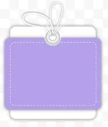 手绘卡通紫色卡片