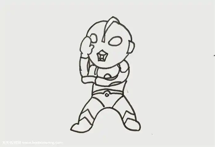 杰克奥特曼怎么画