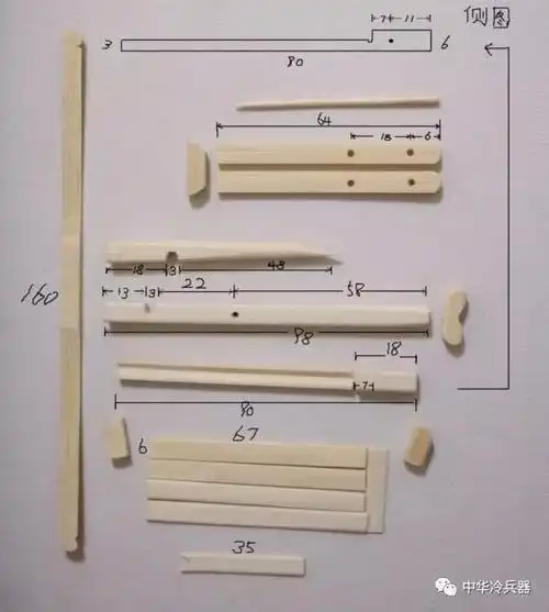 喜欢诸葛连弩吗那就用筷子来制作一把吧