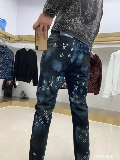 路易威登lv潮男爆款牛仔裤高弹显瘦必败简约百搭爆款