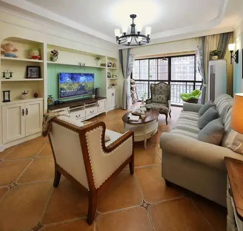 102平三室混搭风格装修效果图 看起来真不错!